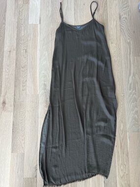 aerie | Dresses | Aerie Green And White Striped Maxi Dress | Poshmark